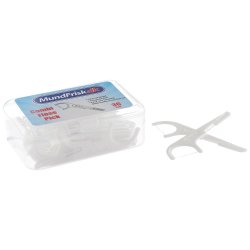 MundFrisk Combi Floss Pick - Tandtrds-bjle med mellemrumsbrste