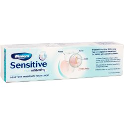 Sensitiv Tandpasta Wisdom Sensitive + Whitening 100 ml.