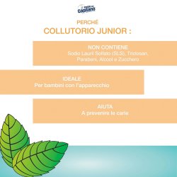 Munvatten fr barn Pasta del Capitano Plaque Remover 400 ml.