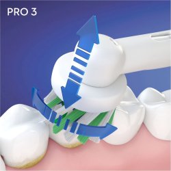 Oral-B Pro 3 3770 Elektrisk tandborste Sensitive + Extra borsthuvud