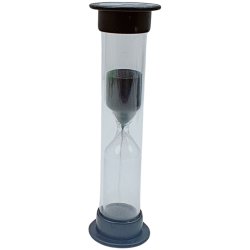 Timeglas 3 Minutter Pirat Sort