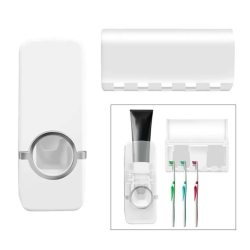 Tandkrmsdispenser + Tandborsthllare InnovaGoods