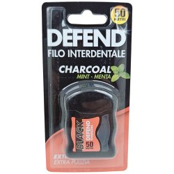 DEFEND Dental Floss Charcoal Extra Whitening Mint 50 mtr.