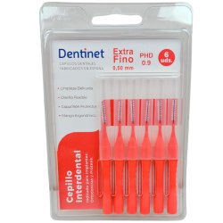 Dentinet Interspace borstar 6 st. Extra Fin 0,5 mm PHD 0,9