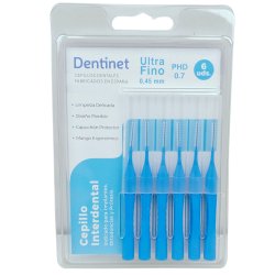 Dentinet Interspace borstar 6 st. Ultrafin 0,45 mm PHD 0,7