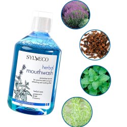 Sylveco Naturlig Herbal Mundskyl Xylitol 500 ml.