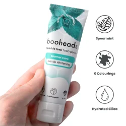 Hydroxyapatit Whitening Tandpasta BOOHEADS Enamel Care Smooth Spearmint 75 ml