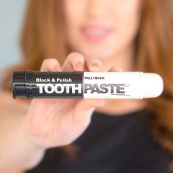 Tandblekning Tandkrm FREZYDERM Black &amp; Polish 75 ml