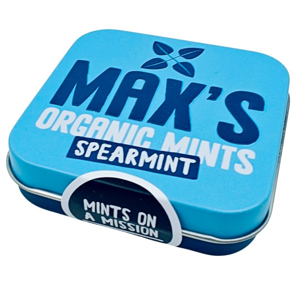 Ekologiska mynttabletter MAX'S Spearmint Can 35g