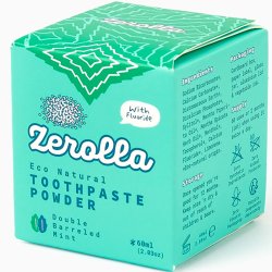 Naturlig tannkrem pulver ZEROLLA Eco Natural Double Mint 60 ml