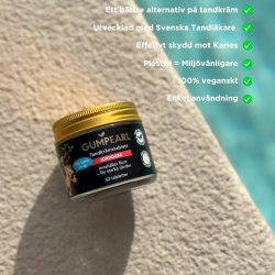 Barntandkrm Tabletter GUMPEARL Strawberry 62 st.