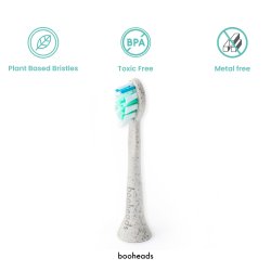 Plantebaserede Brstehoveder til Philips Sonicare BOOHEADS SoniBio 4 stk.