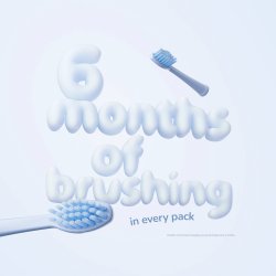 Brstehoder til Ordo Sonic Battery Elektriske tannbrster for barn 2 pcs. Squishmallows Samir