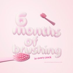 Borsthuvuden till Ordo Sonic Battery Elektriska tandborstar fr barn 2 st. Squishmallows Auggie