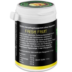 Naturlig Xylitol Tyggegummi KAUX Fresh Fruit 40 stk. 60g