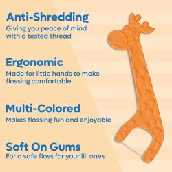 Brekraftig tanntrd for barn 50 pcs. SMARTLIFECO Flosser Unflavored