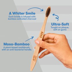 Bambu tandborste + fodral + hllare SMARTLIFECO Travel Kit