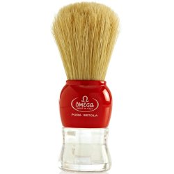 Omega Pure Bristle Barberkost Plastichndtag #10072