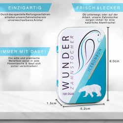 Wunder Tandstikker Med Smag Ice Bonbon Sampak