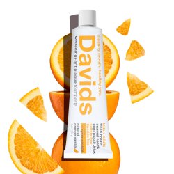Davids Kids Hydroxyapatit tandkrm Natural Orange &amp; Vanilla 113g