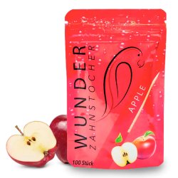 Wunder Tandstikker Med Smag Apple Refill