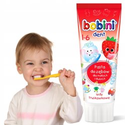 Barnetannkrem BOBINI Kids Strawberry 75 ml