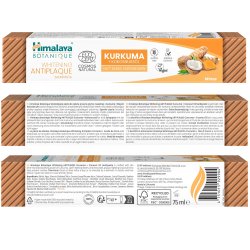 Ekologisk Whitening tandkrm HIMALAYA Botanique Gurkmeja + Coconut 75 Oil