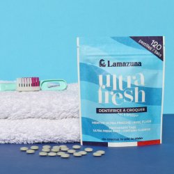 Lamazuna Tandkrmstabletter Ultra Fresh Mintfluorid 120 st.