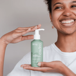 Naturlig Whitening tandkrm ENDRO Icemint Fluorid Aluminiumbehllare med pump 175 g