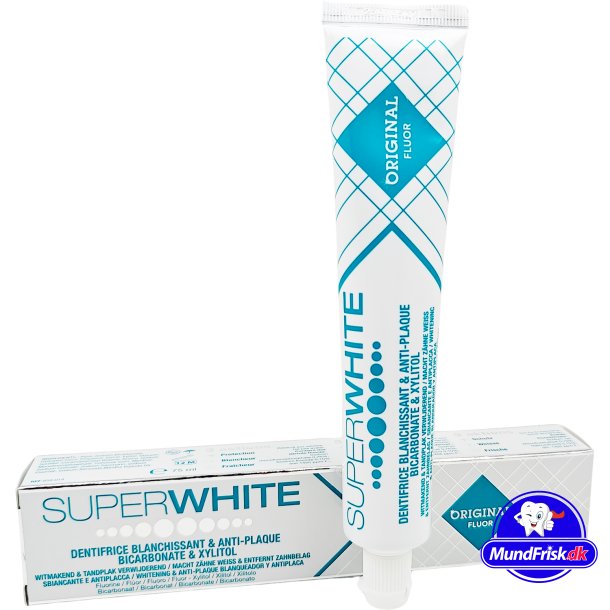 Xylitol Zahnpasta SUPERWHITE Original Whitening &amp; Anti-Plaque 75ml