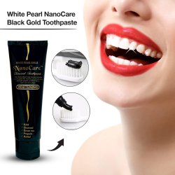 Tandblegning Tandpasta WHITE PEARL NanoCare Black Gold + Xylitol 100g