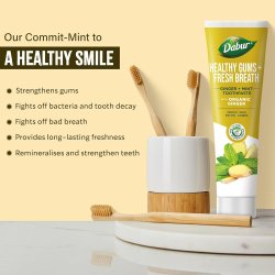 Miswak Tandpasta DABUR Healthy Gums &amp; Fresh Breath Ginger &amp; Mint 100 ml