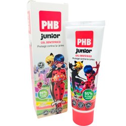 Xylitol Brnetandpasta Gel PHB Junior Miraculous 75 ml