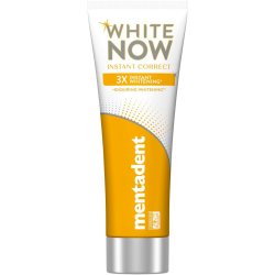 Tandblegning Tandpasta MENTADENT White Now Instant Correct 75 ml.