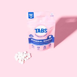 Hydroxyapatit Tandpasta Tabletter ECOLIVING Mineral Boost Peppermint Fluor 125 stk.