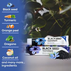 Xylitol Tandpasta YUNANI Black Seed &amp; Coconut Oil Fluorfri 184g