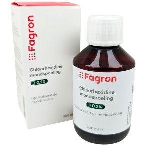 Klorhexedin Mundskyl 0,20 % FAGRON 200 ml.