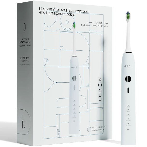 LEBON High Technology El-tandborste 50.000 Vibrationer Urban Blue