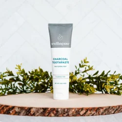 Hydroxyapatite Whitening Hammastahna WELLNESSE Charcoal &amp; Xylitol (Fluorfri) 113g