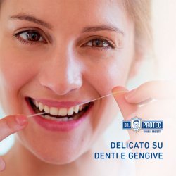 Tandtr�d uden PFAS - Dr. Protec Filo Interdentale Waxed &amp; Mint 50 mtr.