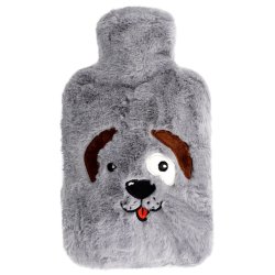 VILDE Varmedunk 1,8 L med bl�dt plysbetr�k � Hundemotiv