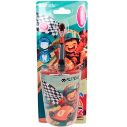 Kinderzahnb�rste + Zahnbecher SETABLU Kids 3 Jahre/+