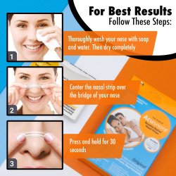 Snorkeplastre ACUSNORE Breathe Better Nasal Strips 30 stk.