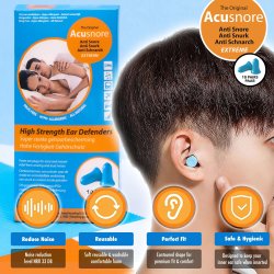 ACUSNORE Anti Snore Ear Plugs � Extreme (10 par)