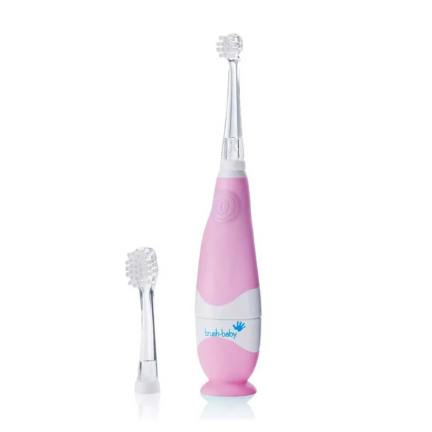 BRUSH-BABY BabySonic Pink Eltandborste � skonsam start p� god munv�rd (0�3 �r)