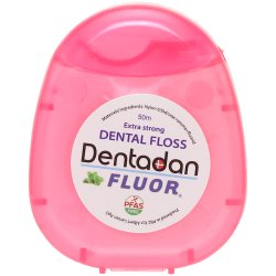 Flosdraad met Fluor DENTADAN Extra Strong Mint &amp; Wax 50 mtr.