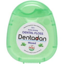 Flosdraad met Mint Smaak DENTADAN Extra Strong Waxed 50 mtr.