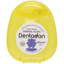 Flosdraad met Hydroxyapatit DENTADAN Extra Strong No Taste Waxed 50 mtr.