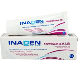 Klorhexidin Tandpasta 0.12 % INADEN 75 ml. - m�lrettet pleje ved tandk�dsproblemer
