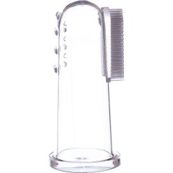 Jack N� Jill Stage One Silicone Fingertandb�rste (6�12 mois) � 2 pcs. + �tui